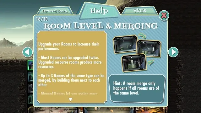 fallout shelter room sizes