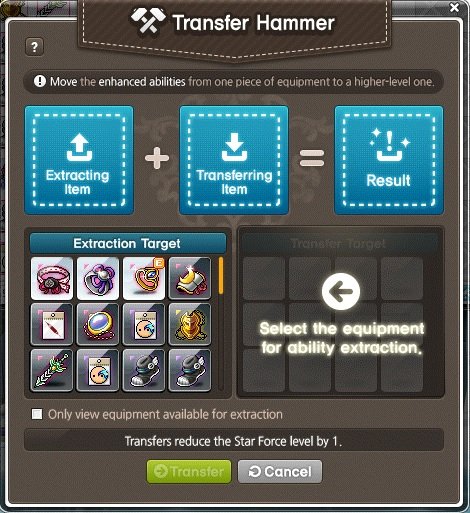 maplestory item stat transfer