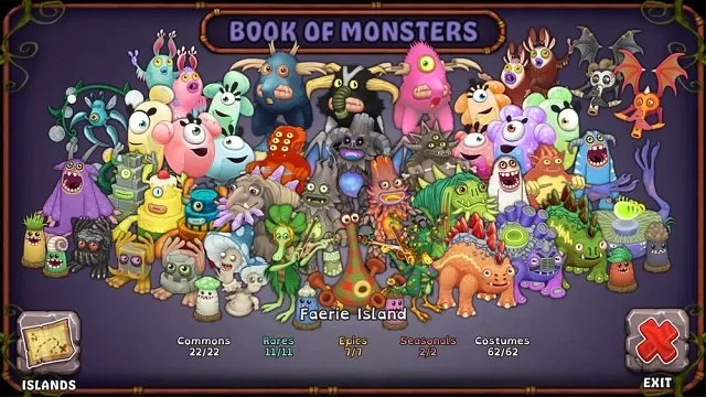 My Singing Monsters (MSM) Faerie Island Breeding Chart Guide - Games Finder