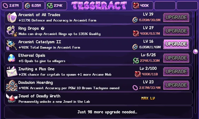tesseract-doubulon-hoarding-upgrade